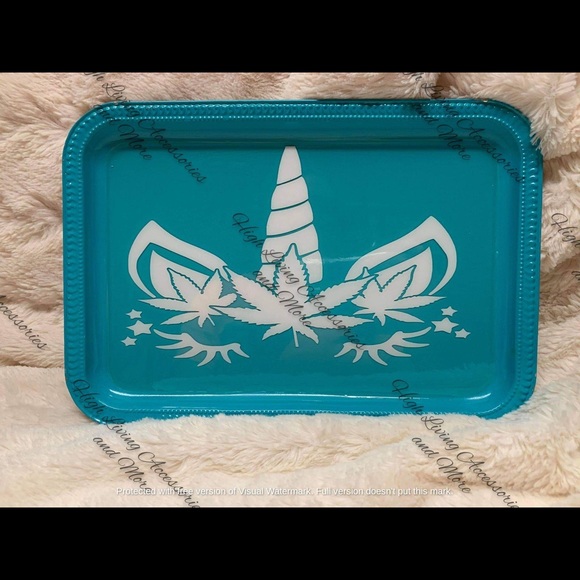 Unicorn Decorative/Makeup/Trinket/Rolling Tray - Picture 1 of 1